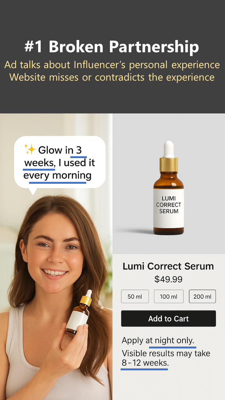 Broken Partnerships - Mobile view